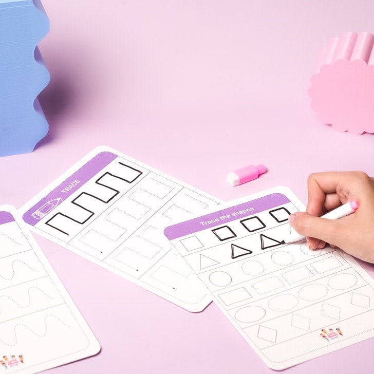 Reusable tracing cards | Kiddy Kingdom