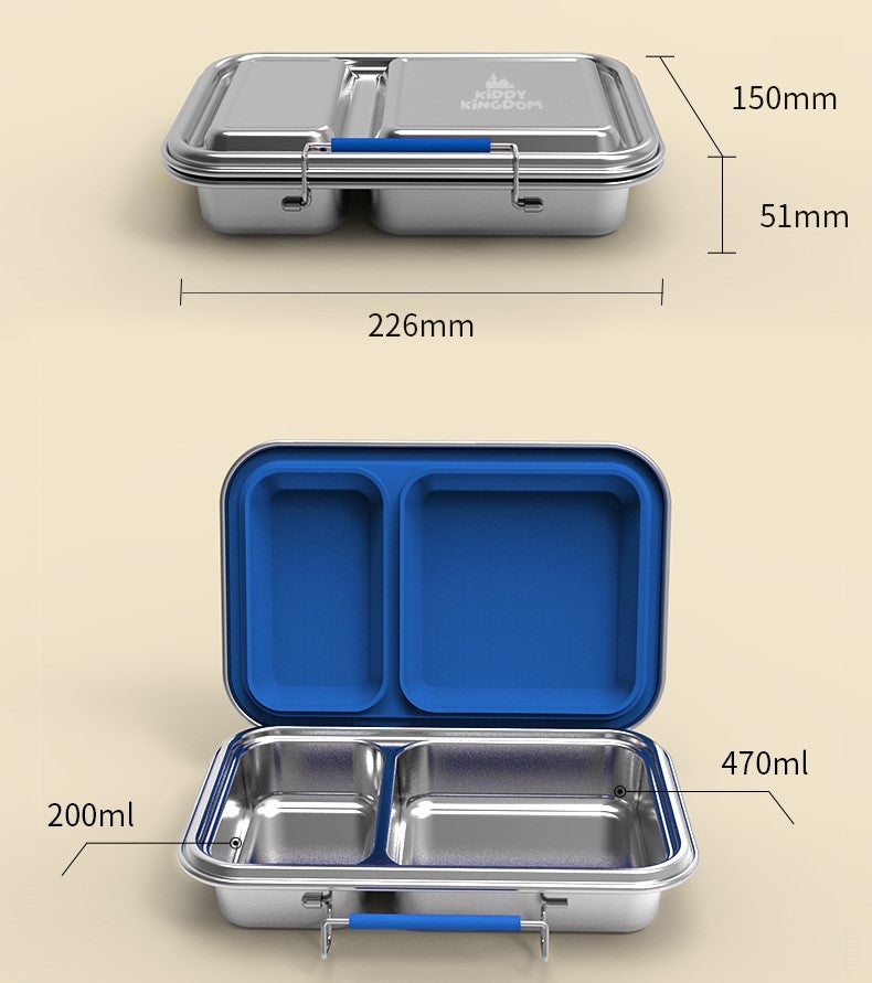 Mini bento lunchbox + snack pots | Kiddy Kingdom